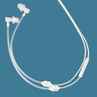 New! Air Tube Headphones for EMF Protection. Safer Wired Earbuds