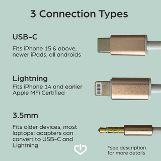 New! Air Tube Headphones for EMF Protection. Safer Wired Earbuds