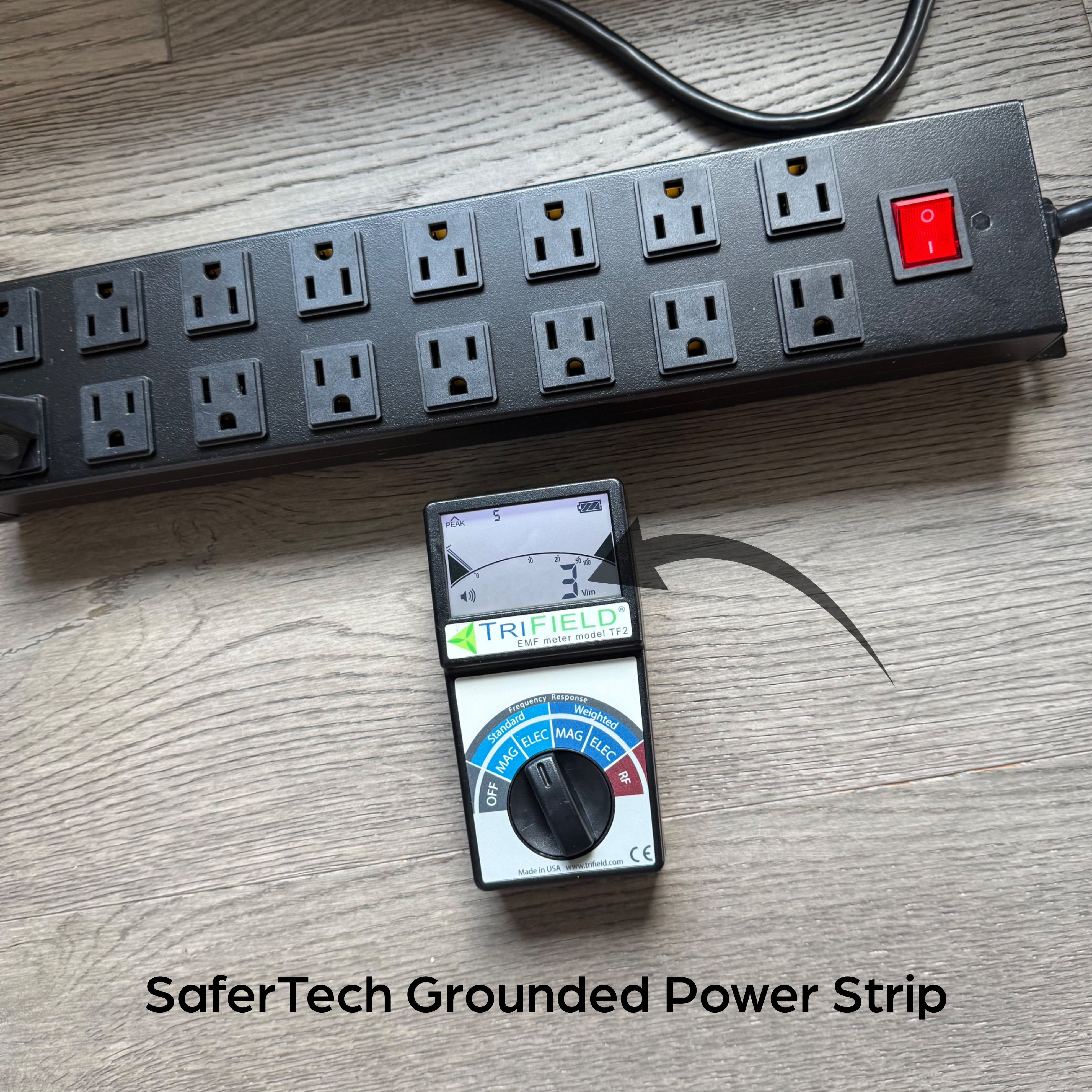 No Electric EMF Power Metal 16 Outlet Heavy Duty Power Strip