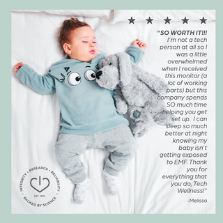 Wired Baby Monitor. No EMF and no radiation make the best baby monitor